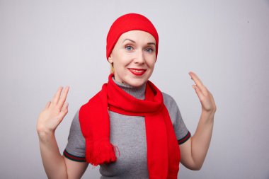 Güzel genç komik kadın