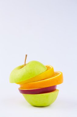 Meyve kesme: elma, portakal, armut 