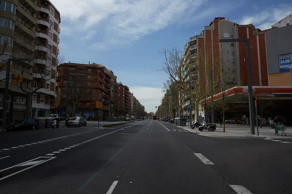 Straat en architectuur van Barcelona — Stockfoto