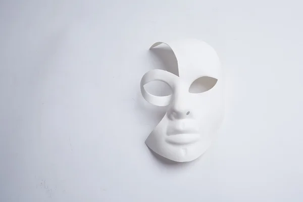 Bílý benátská maska — Stock fotografie
