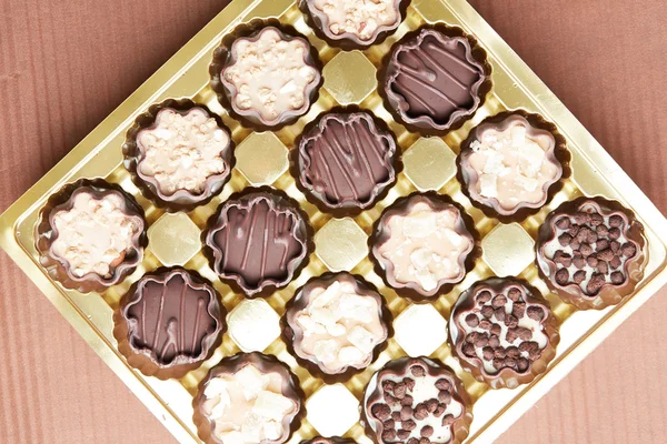 Pyszne cukierki czekoladowe — Zdjęcie stockowe