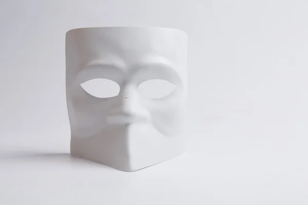Vit venetianska mask — Stockfoto