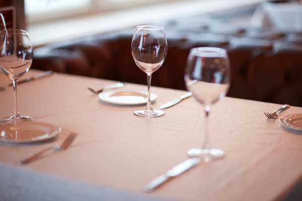 Decorated feast table in restaurant Stock Picture