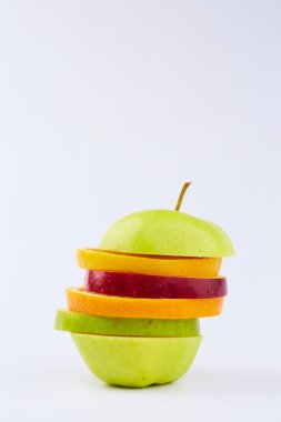 Meyve kesme: elma, portakal, armut 