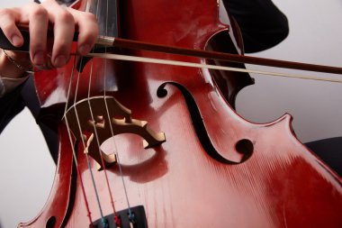 Genç adam oyun çello