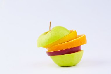 Meyve kesme: elma, portakal, armut 