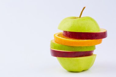 Meyve kesme: elma, portakal, armut 