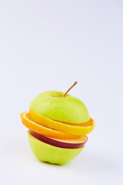 Meyve kesme: elma, portakal, armut 