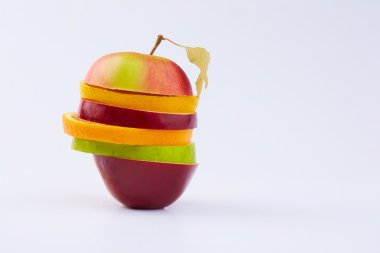 Meyve kesme: elma, portakal, armut 