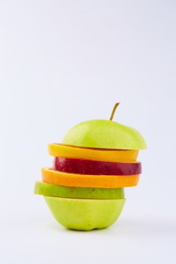 Meyve kesme: elma, portakal, armut 