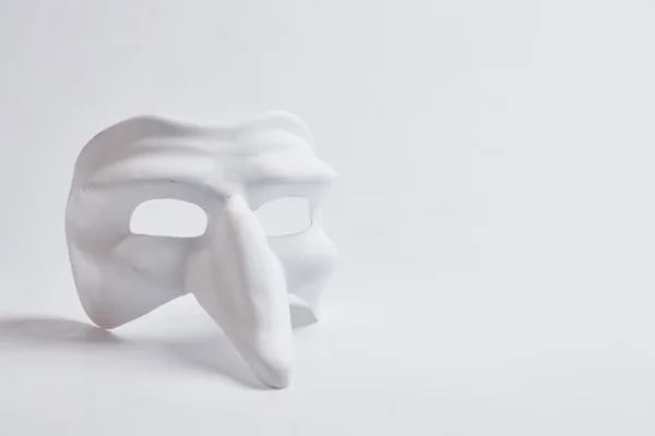 White Venetian mask — Stock Photo, Image