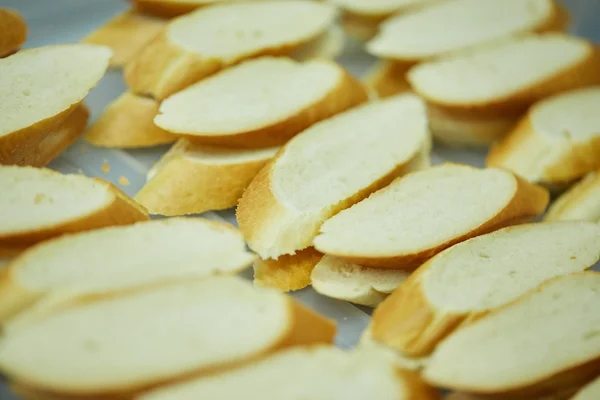 Sliced fresh baguette — Stock Photo, Image