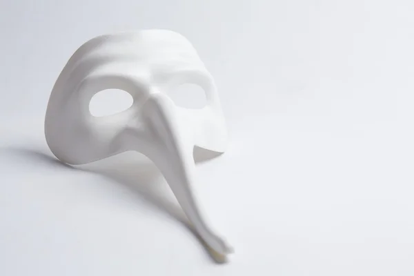 White Venetian mask — Stock Photo, Image