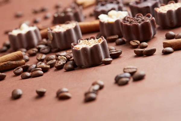 Deliciosos dulces de chocolate — Foto de Stock