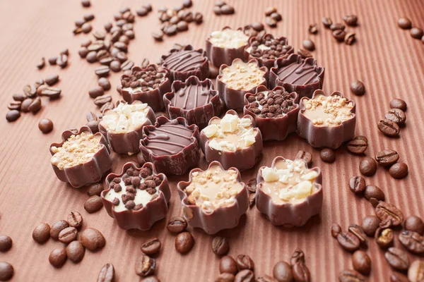 Delicious chocolate candies — Stock Photo, Image