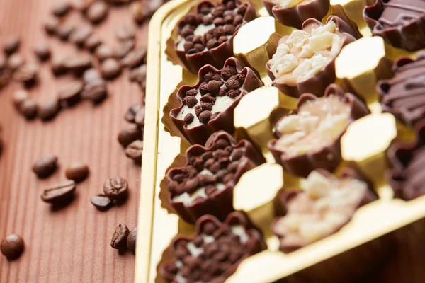 Nice delicious chocolate candies — Stock Photo, Image