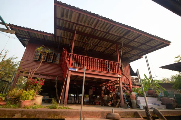 Rumah di atas air di Thailand — Stok Foto