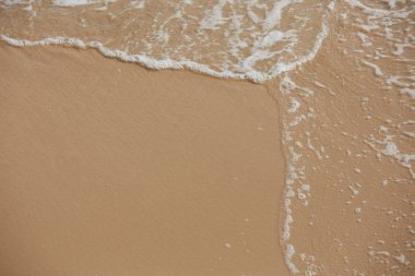 Tropikal okyanus plaj dalgalar ile