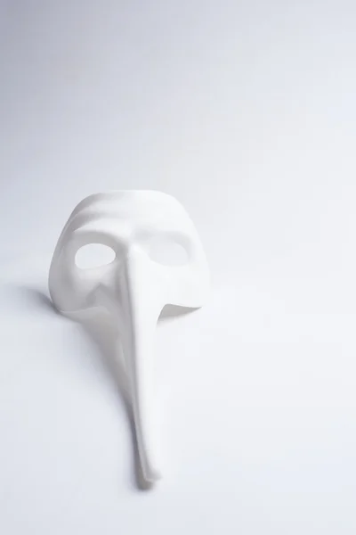 White venetian mask — Stock Photo, Image