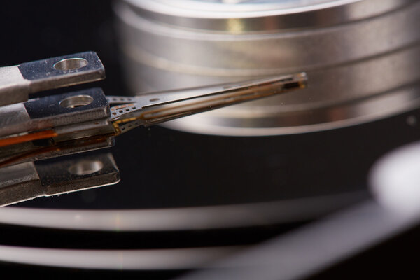 Hard disk closeup