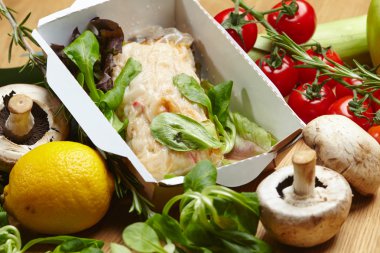 Haşlanmış sebzeli omlet 