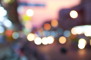 Gece şehir ışıkları 