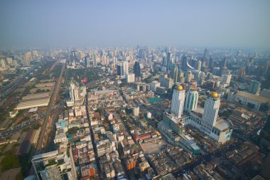bangkok şehir havadan görünümü 