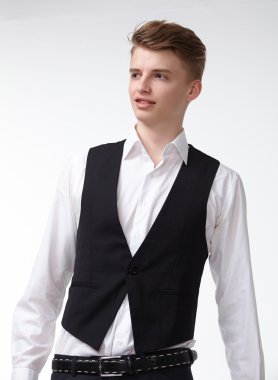 Kendine güvenen genç işadamı 