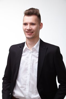 Kendine güvenen genç işadamı 