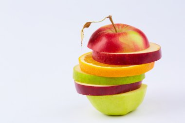 Meyve kesme: elma, portakal, armut 