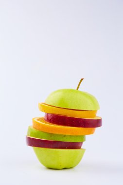 Meyve kesme: elma, portakal, armut 