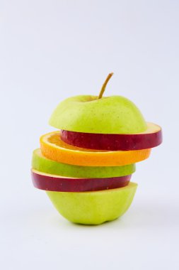 Meyve kesme: elma, portakal, armut 