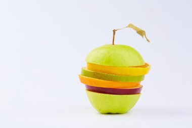 Meyve kesme: elma, portakal, armut 