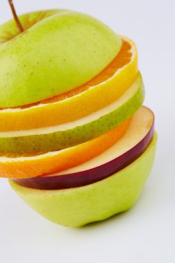 Meyve kesme: elma, portakal, armut 