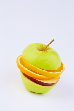 Meyve kesme: elma, portakal, armut 