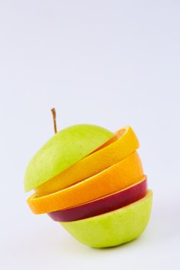 Meyve kesme: elma, portakal, armut 