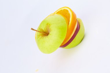 Meyve kesme: elma, portakal, armut 