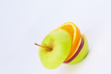 Meyve kesme: elma, portakal, armut 