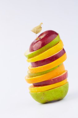 Meyve kesme: elma, portakal, armut 