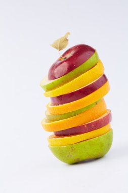 Meyve kesme: elma, portakal, armut 