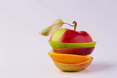 Meyve kesme: elma, portakal, armut 