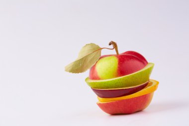 Meyve kesme: elma, portakal, armut 