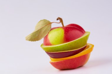 Meyve kesme: elma, portakal, armut 