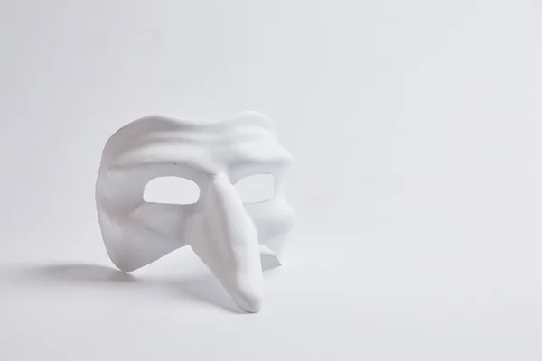 White venetian mask — Stock Photo, Image