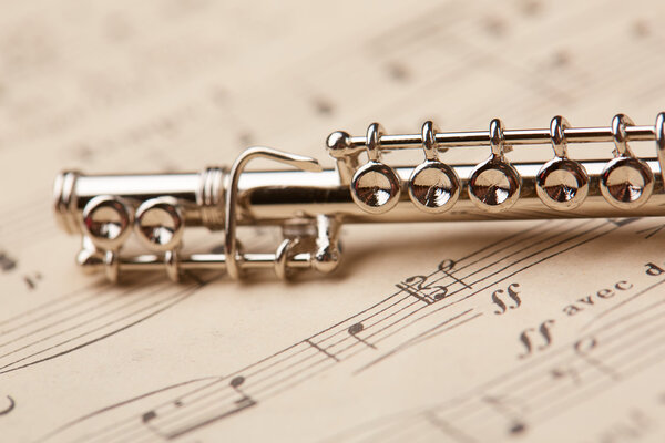 флейта нот на заднем плане
