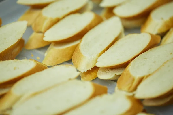 Sliced fresh french baguette — Stock Photo, Image