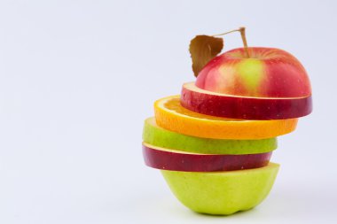 Meyve kesme: elma, portakal, armut 