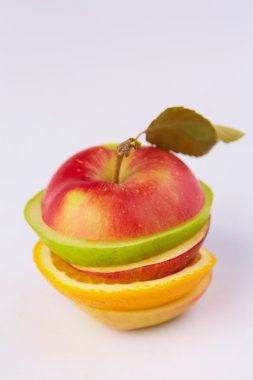 Meyve kesme: elma, portakal, armut 