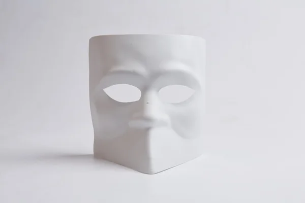 Vit venetianska mask — Stockfoto