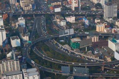 bangkok şehir havadan görünümü 
